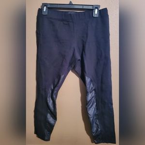 Tag Elemental Leggings Moto Seam Ponte Quilted Pleather Leggings